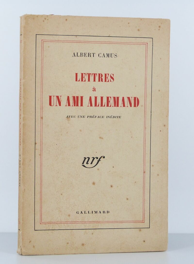 Lettres à un ami allemand  Librairie KOEGUI