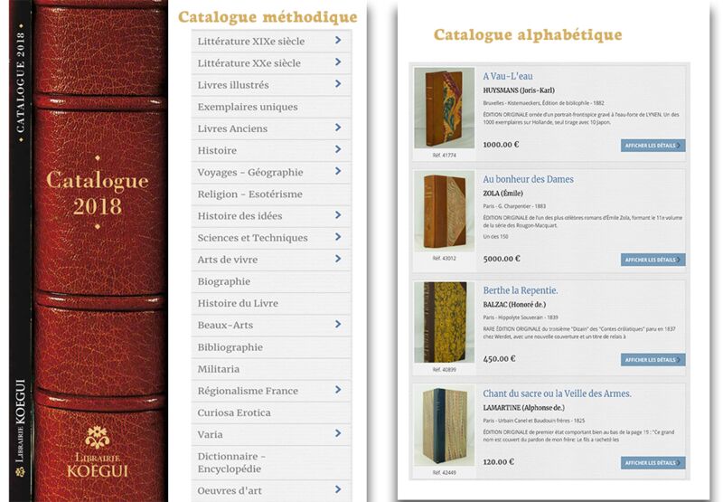 Catalogue glossaire bibliophile