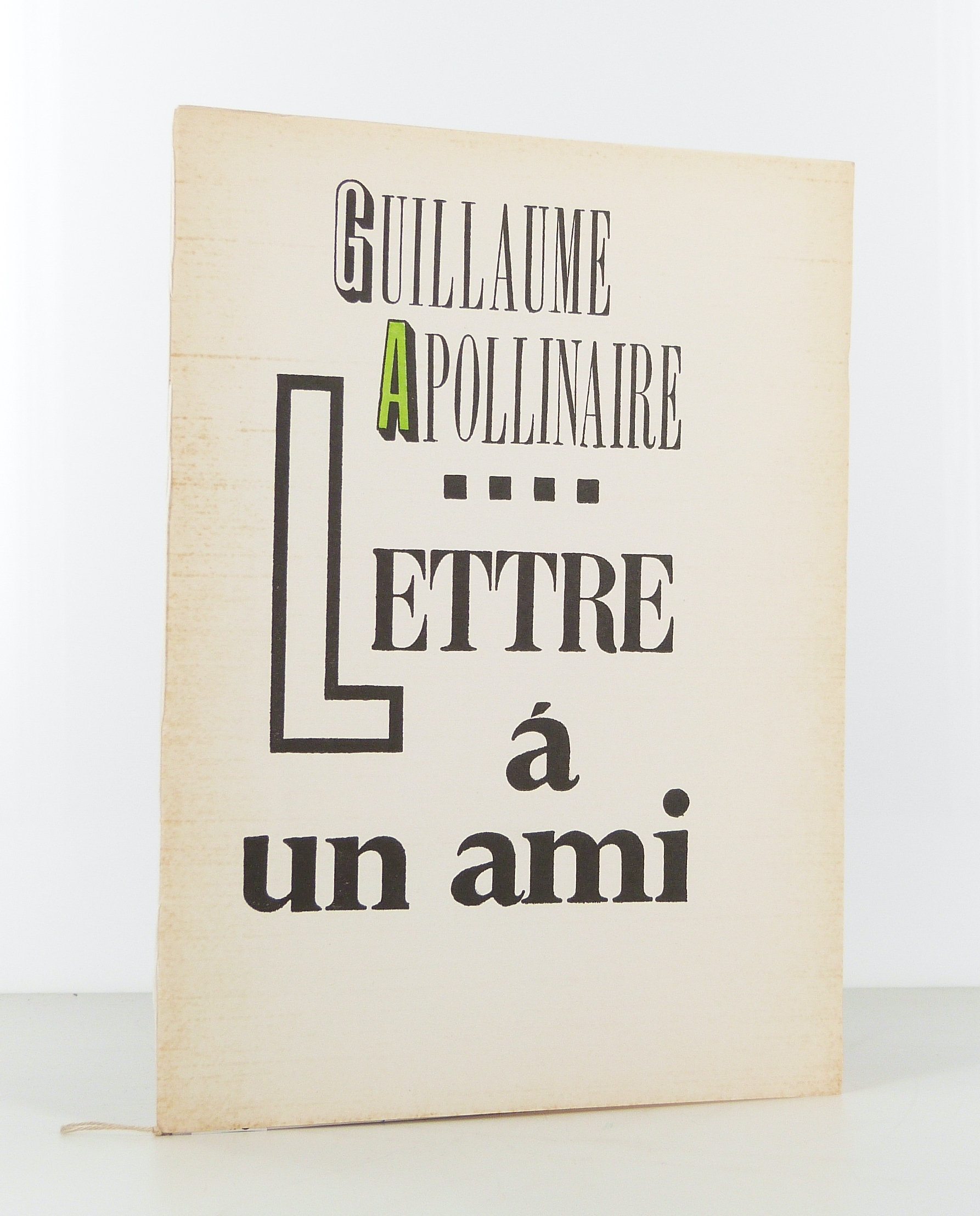 Lettre à un ami