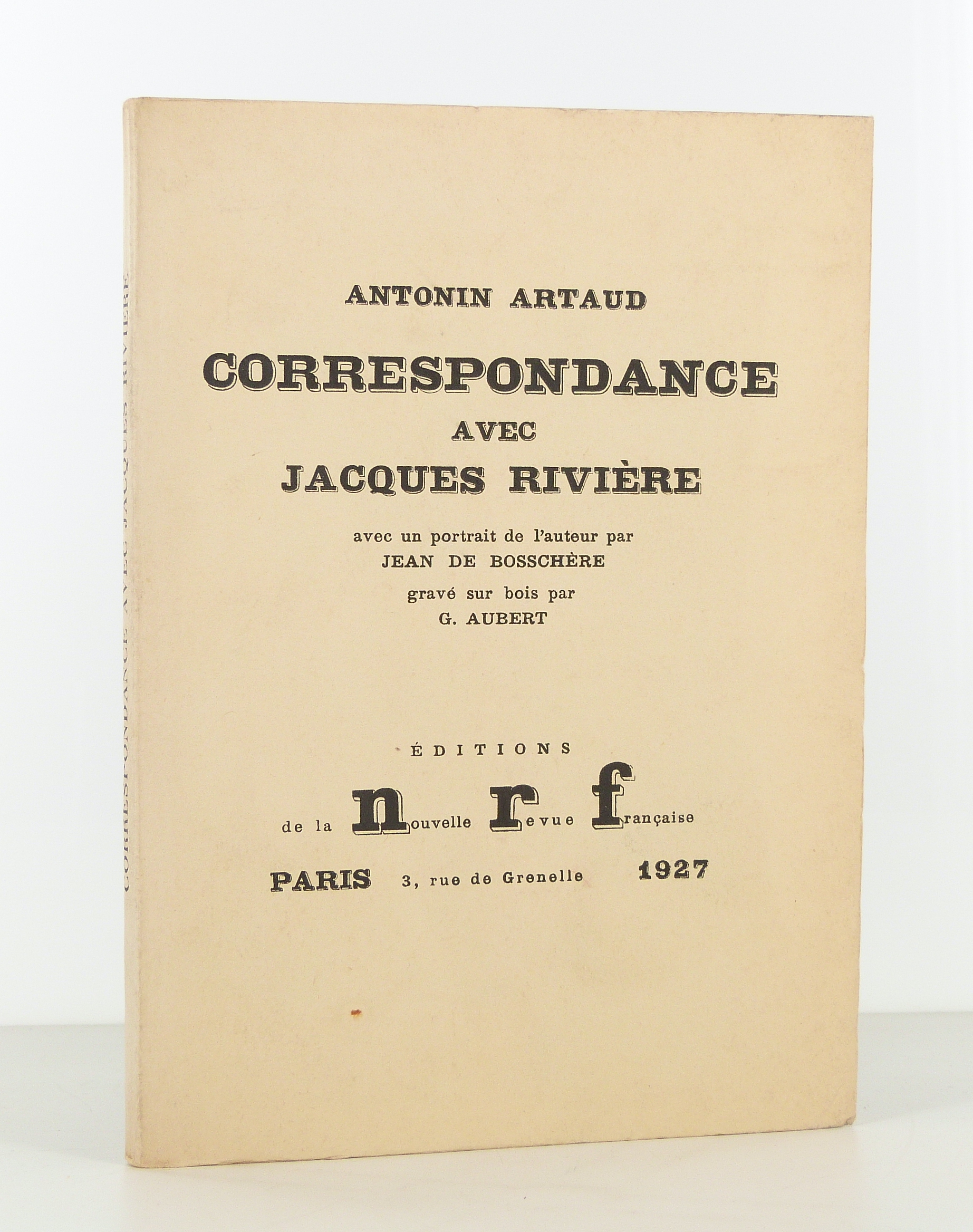 Correspondance avec Jacques Rivière