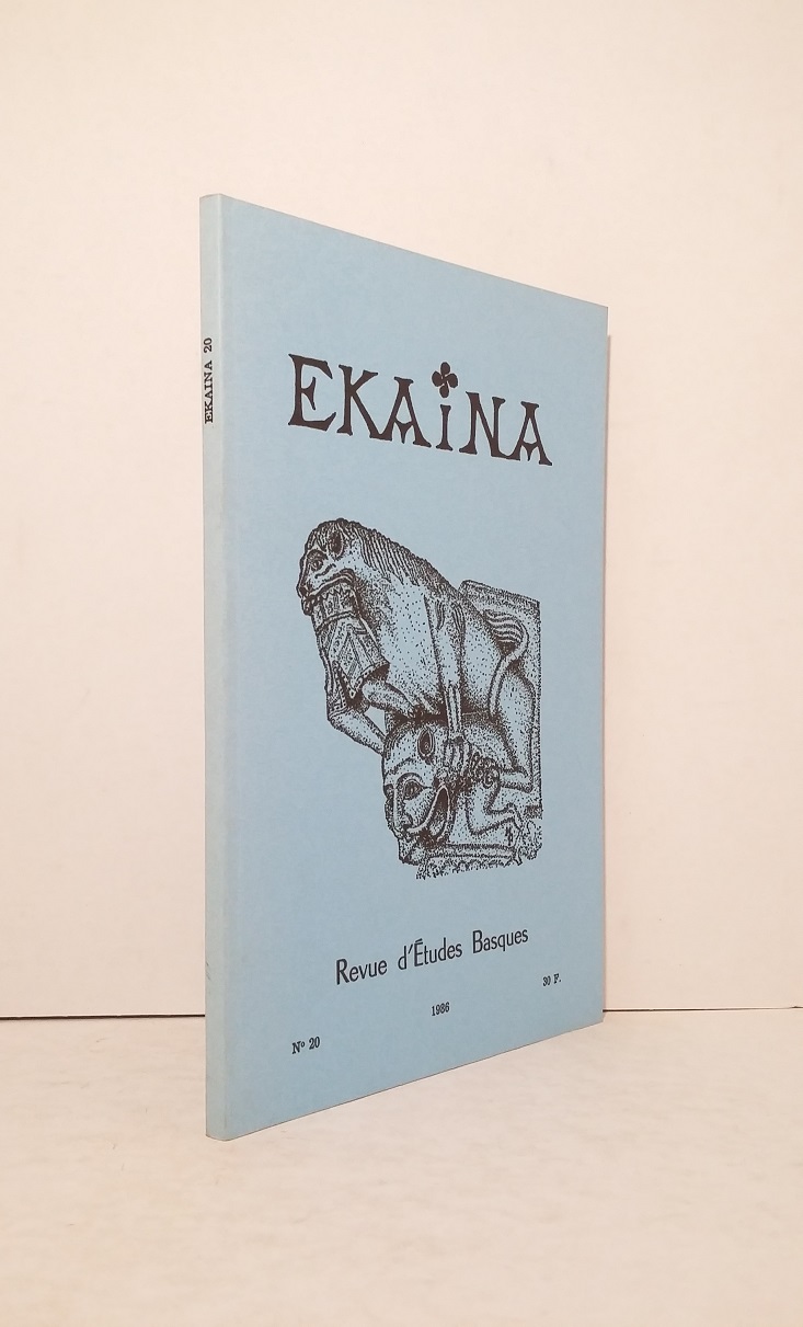 Ekaina, Revue d'études basques  - n°20 - 1986