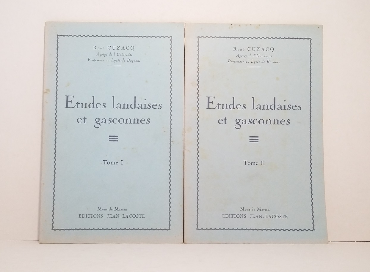 Études landaises et gasconnes - Tomes I & II