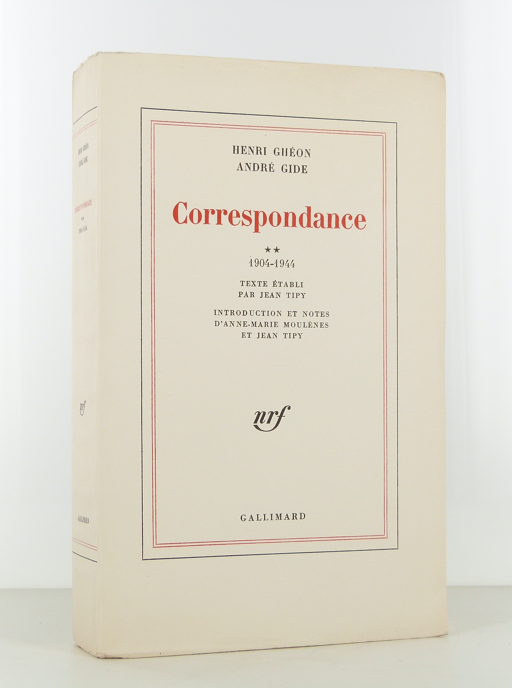 Correspondance. 1904-1944.