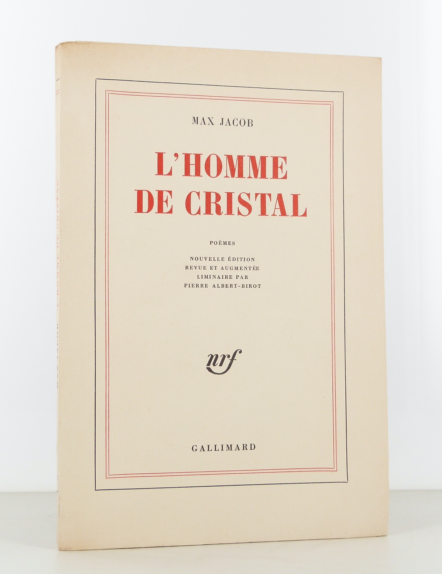 L'homme de cristal. Poèmes.