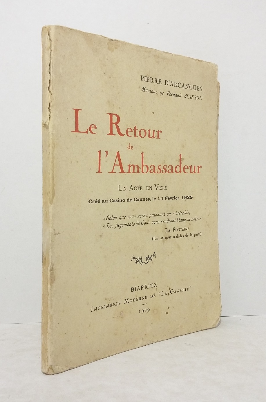 Le Retour de l'Ambassadeur