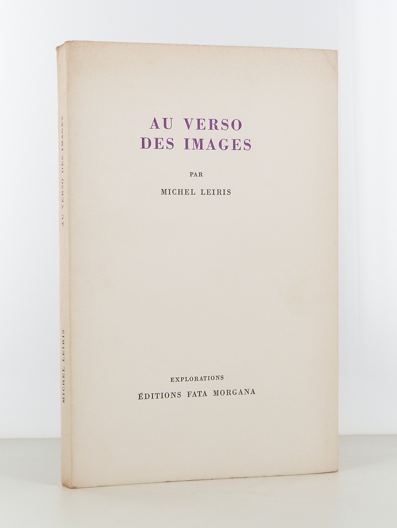 Au verso des images