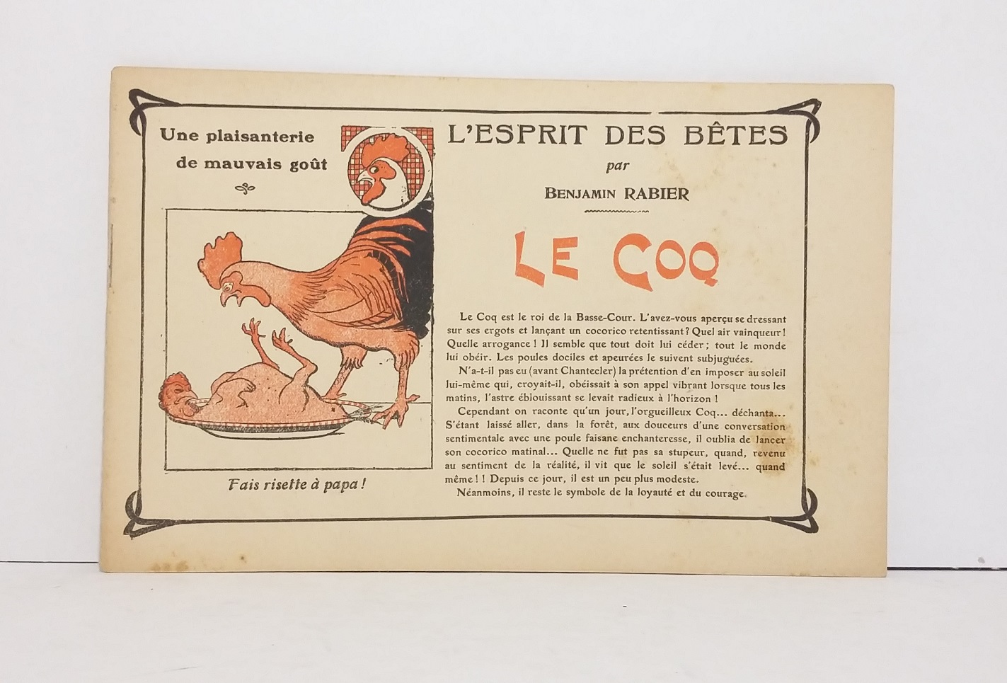 L'Esprit des Bêtes : Le Coq