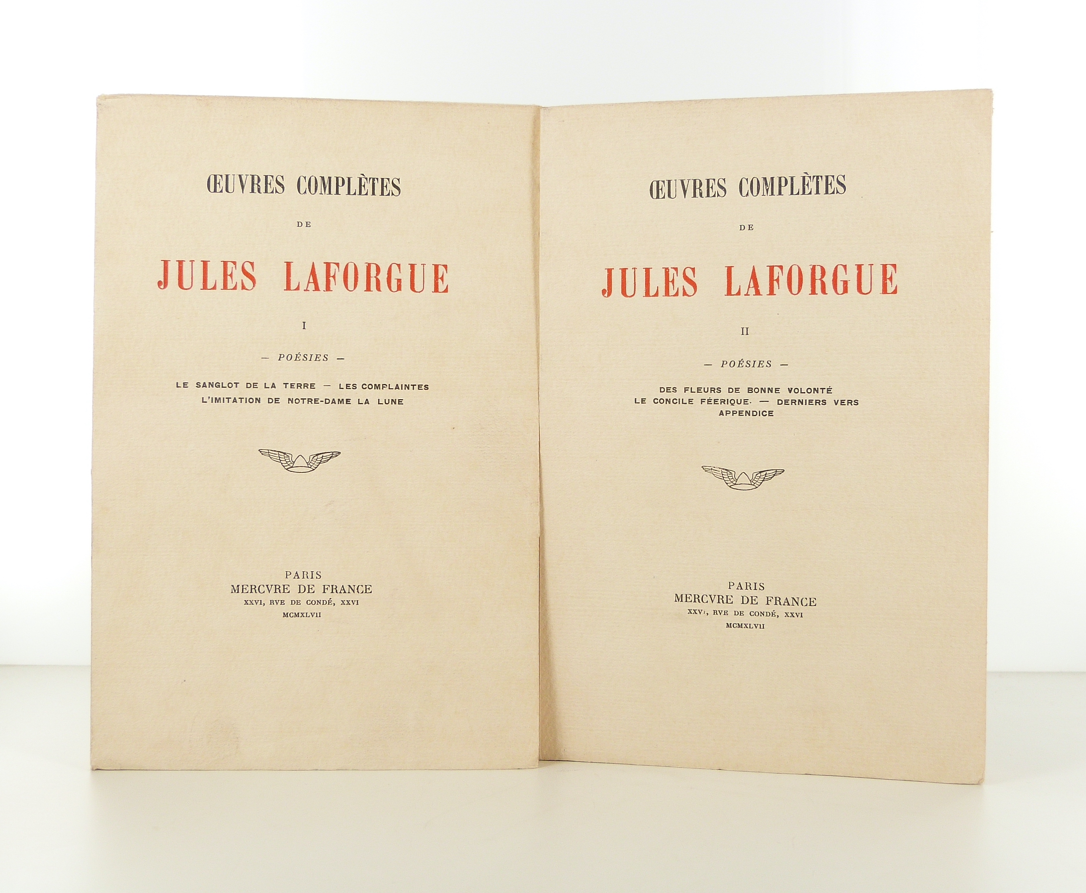 Oeuvres complètes de Jules Laforgue : Poésies I & II