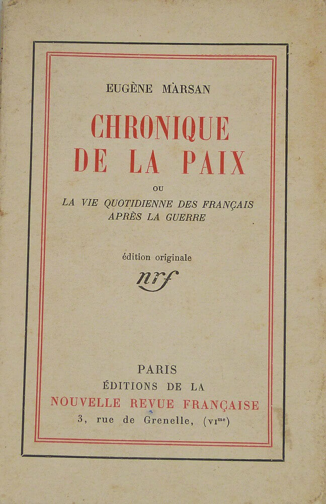 Chronique de la paix