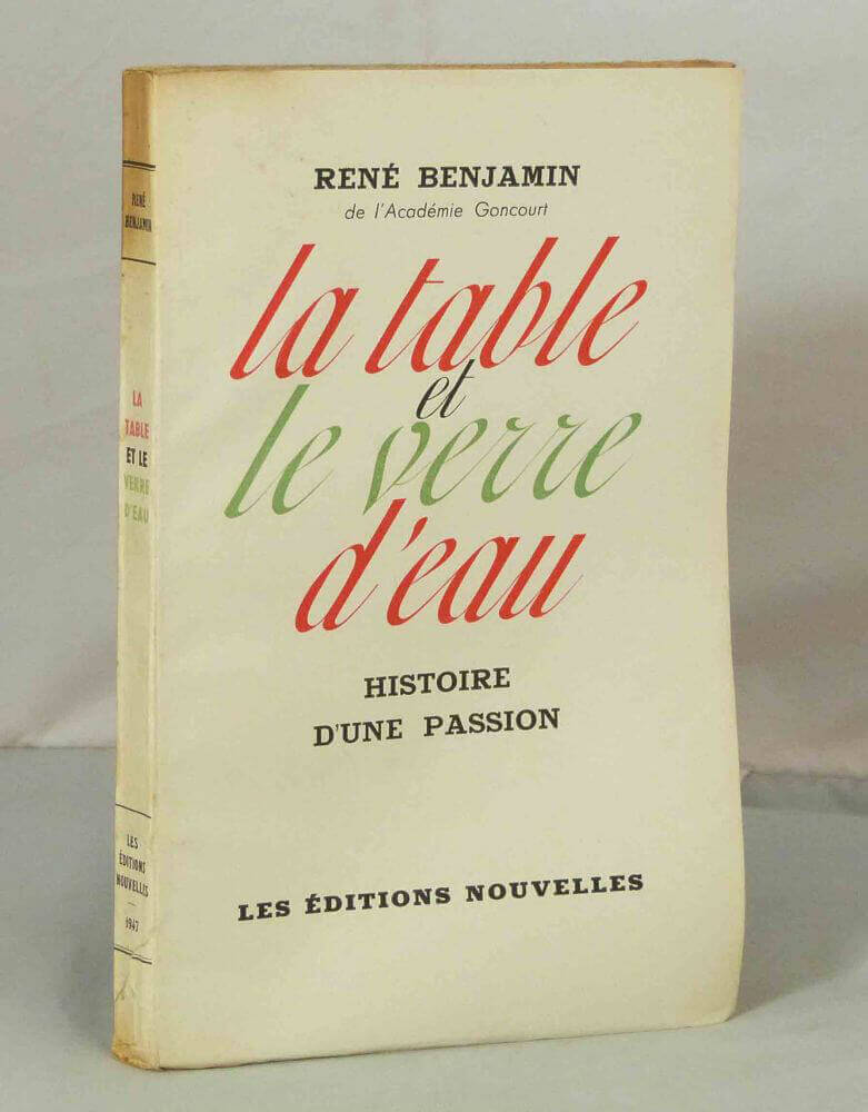 La table et le verre d'eau. Histoire d'une passion.