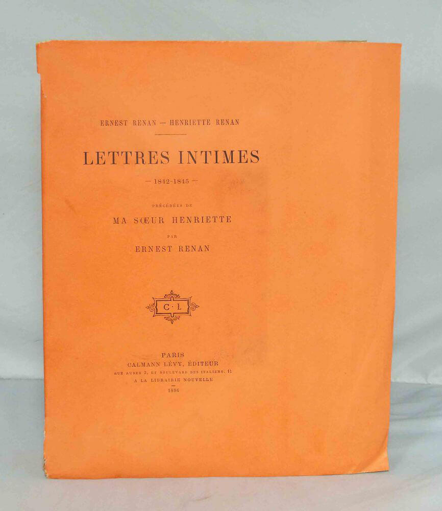 Lettres intimes 1842-1845.