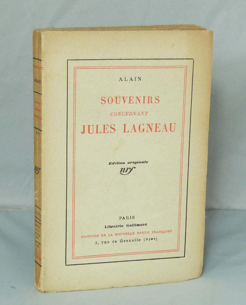 Souvenirs concernant Jules Lagneau