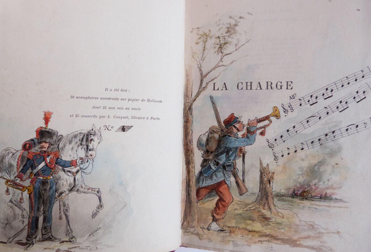 La charge - tableau de bataille Houssaye