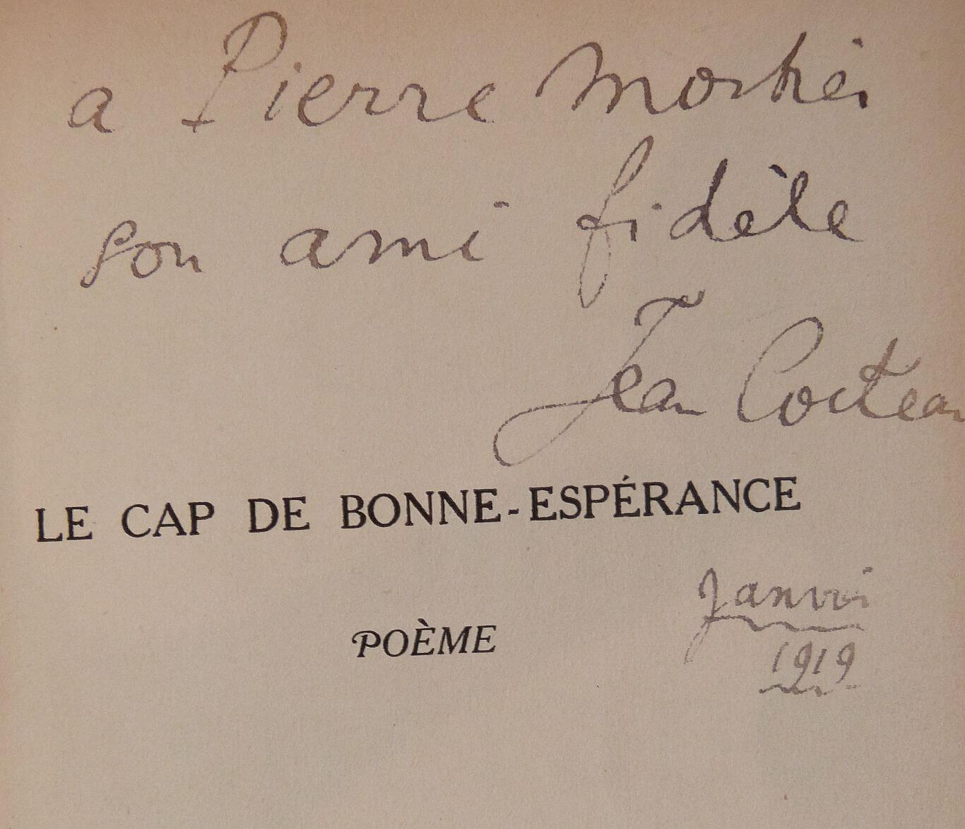 Le Cap de Bonne Espérance Cocteau