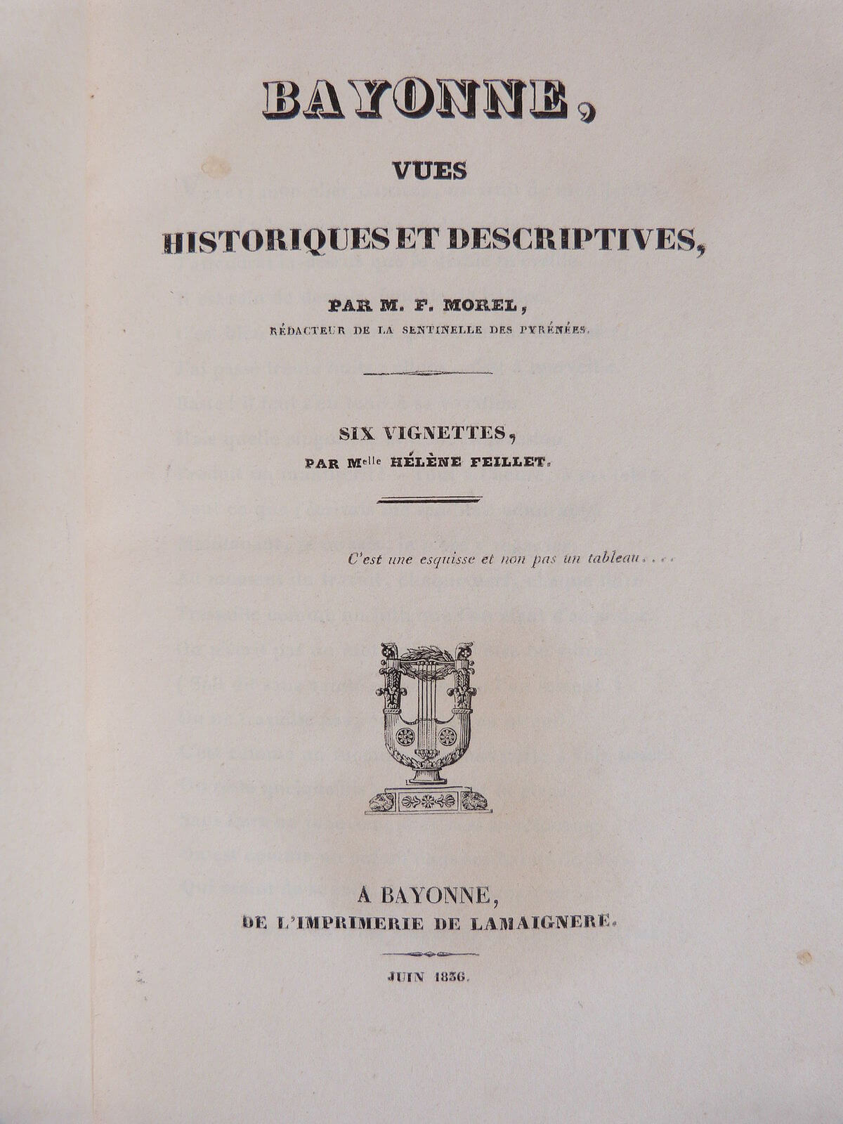 Bayonne, vues Historiques et descriptives