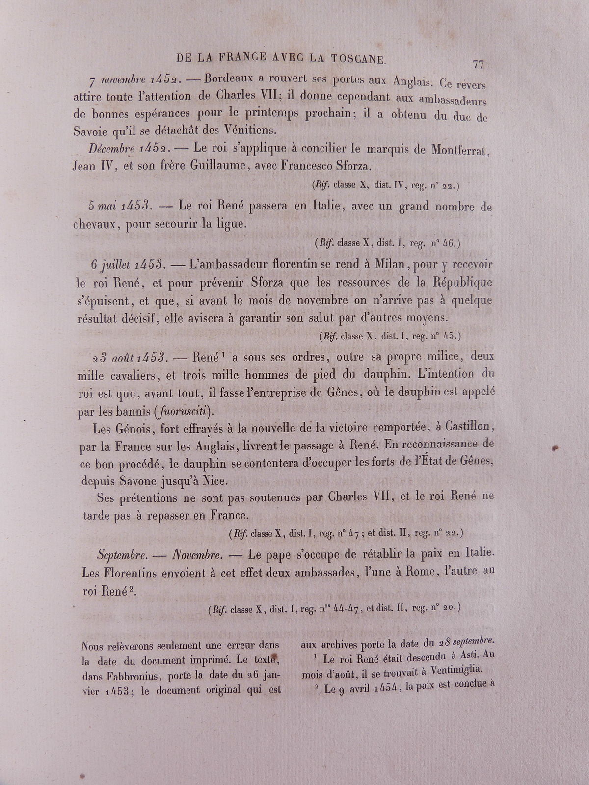 Négociations diplomatiques de la France avec la Toscane