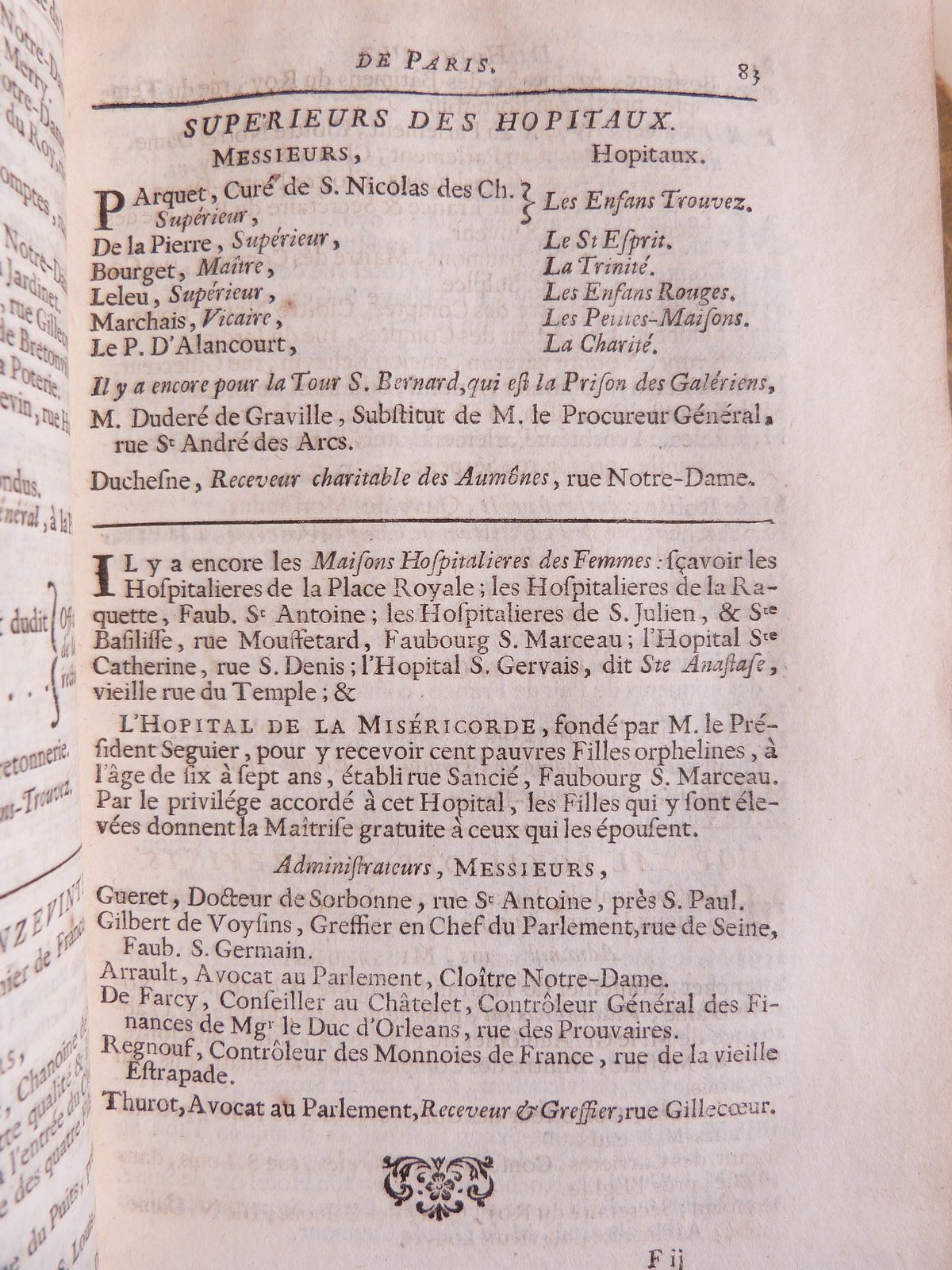 Almanach royal, année 1745