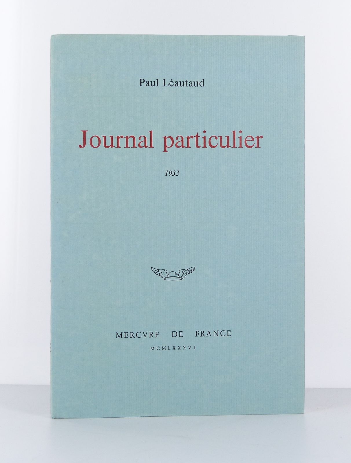 Journal particulier 1933