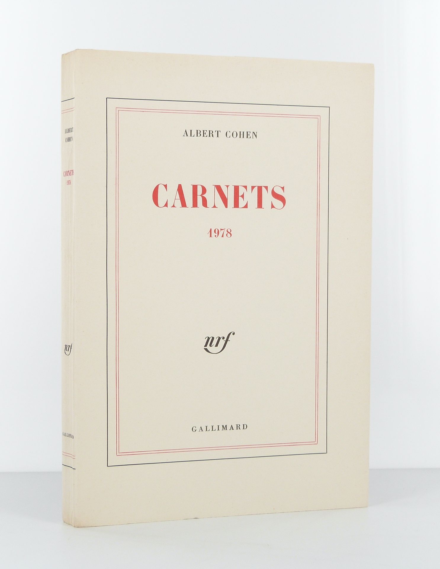 COHEN (Albert) - Carnets 1978 - 1979 - Edition Originale