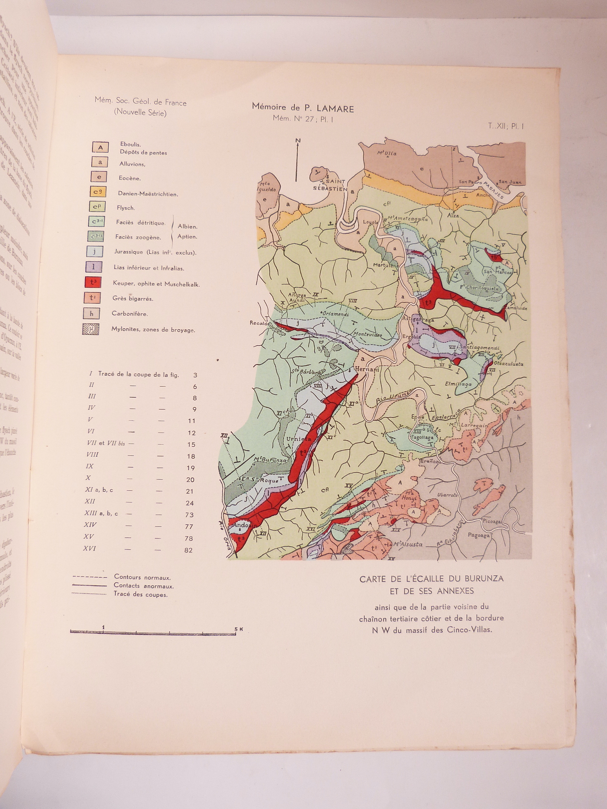 Recherches géologiques dans les Pyrénées basques d'Espagne