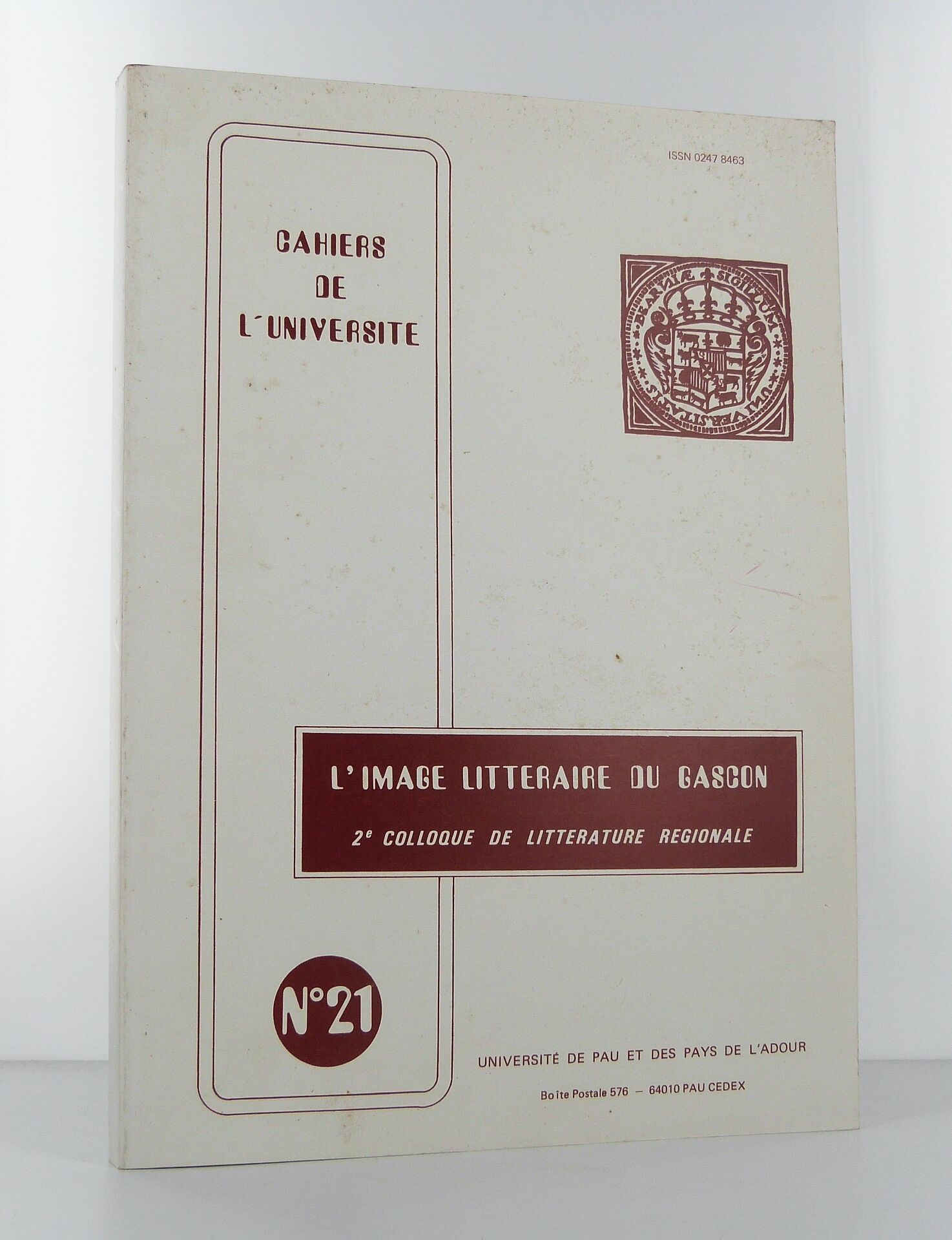 L'image littéraire du Gascon, 2e colloque de littérature régionale.