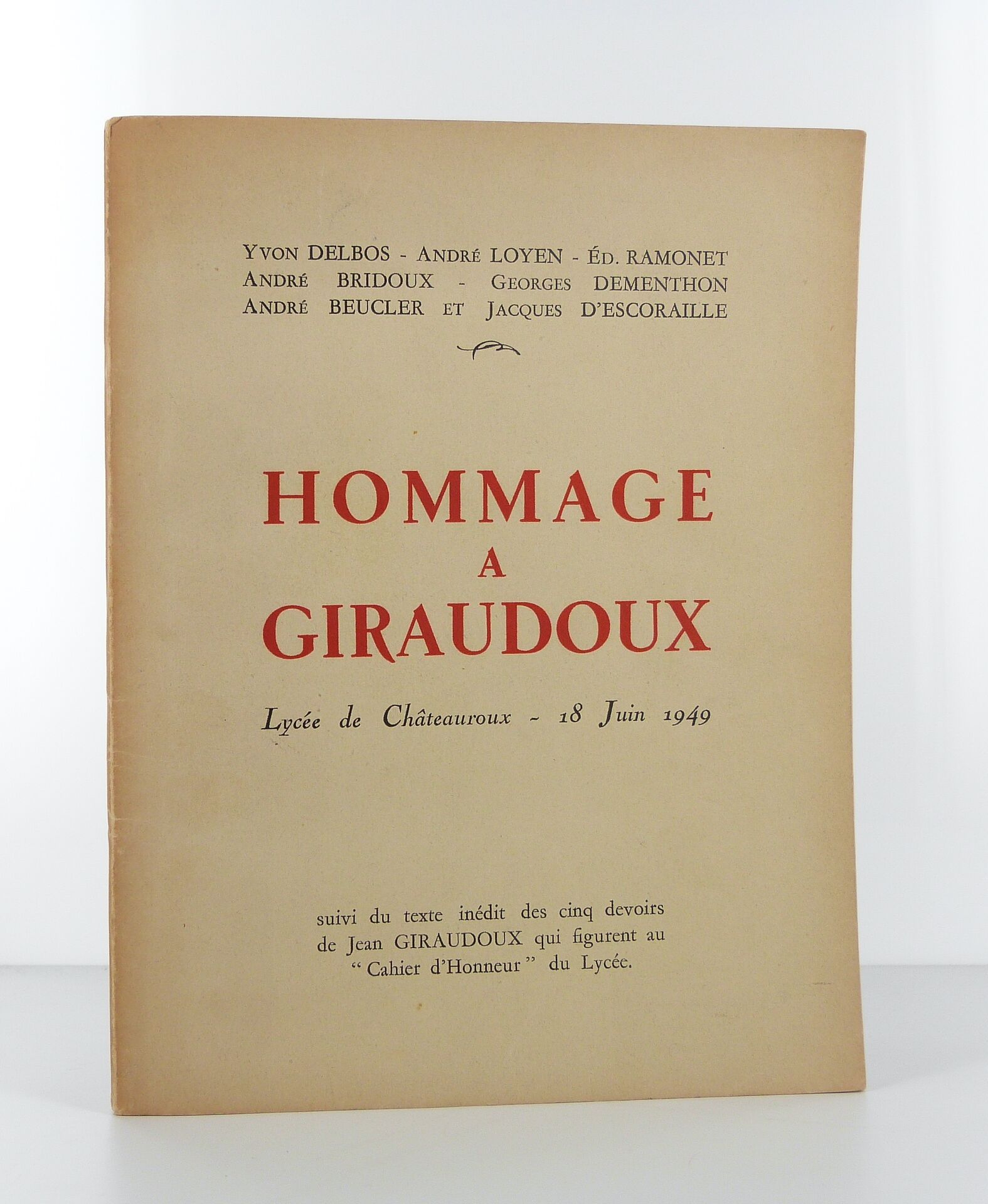 Hommage à Giraudoux