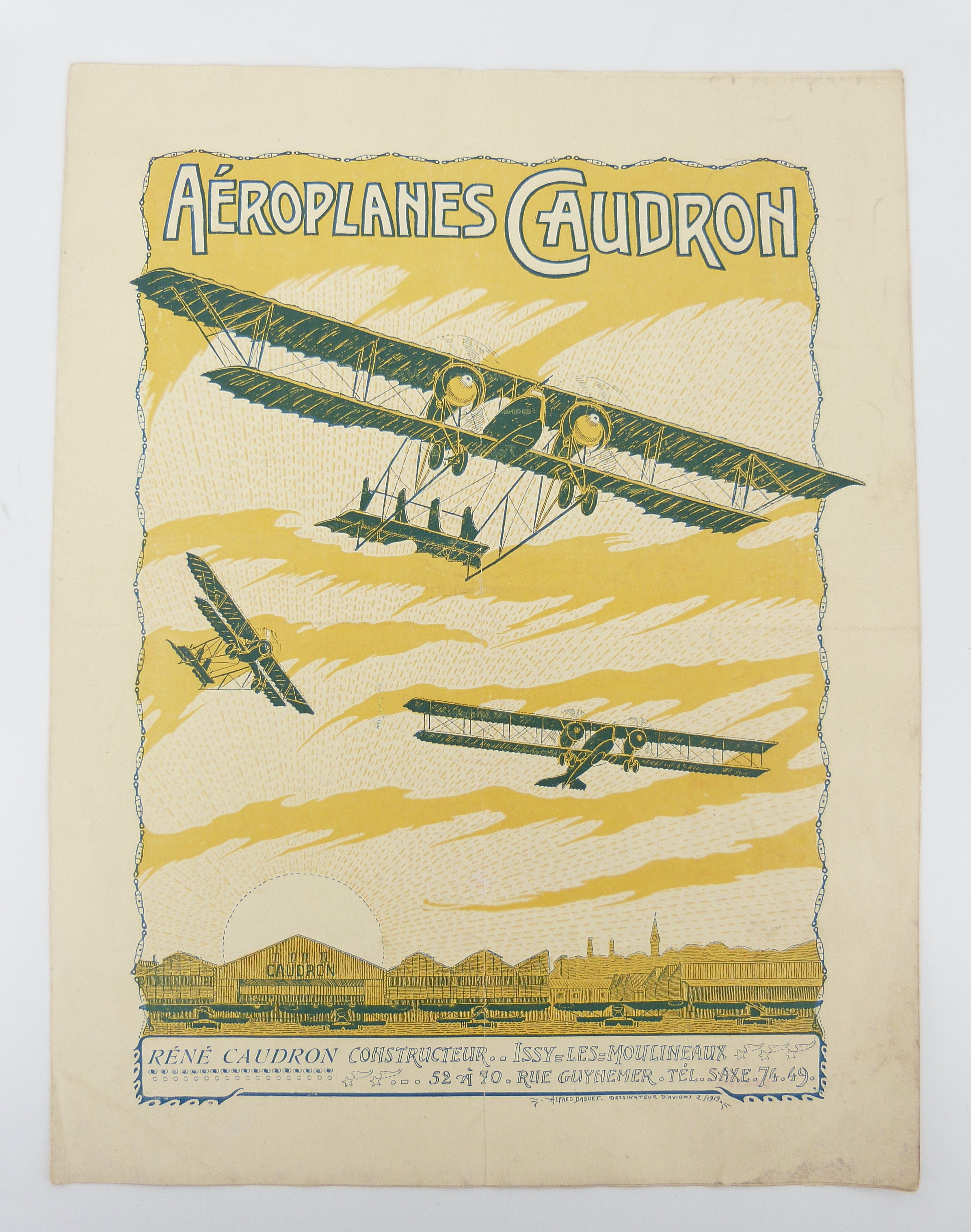 CAUDRON (René) - Aéroplanes Caudron - 1919