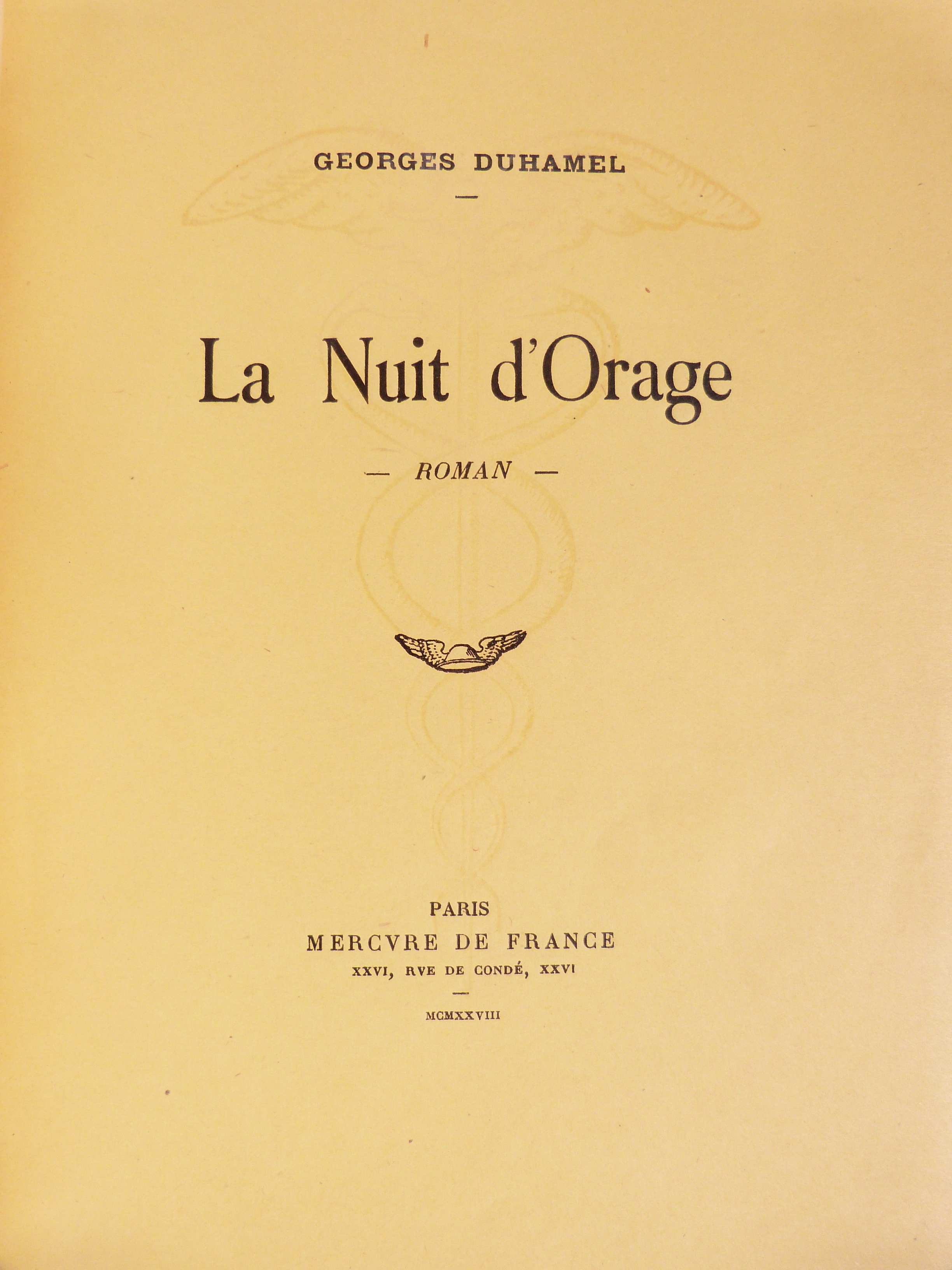 La nuit d'orage