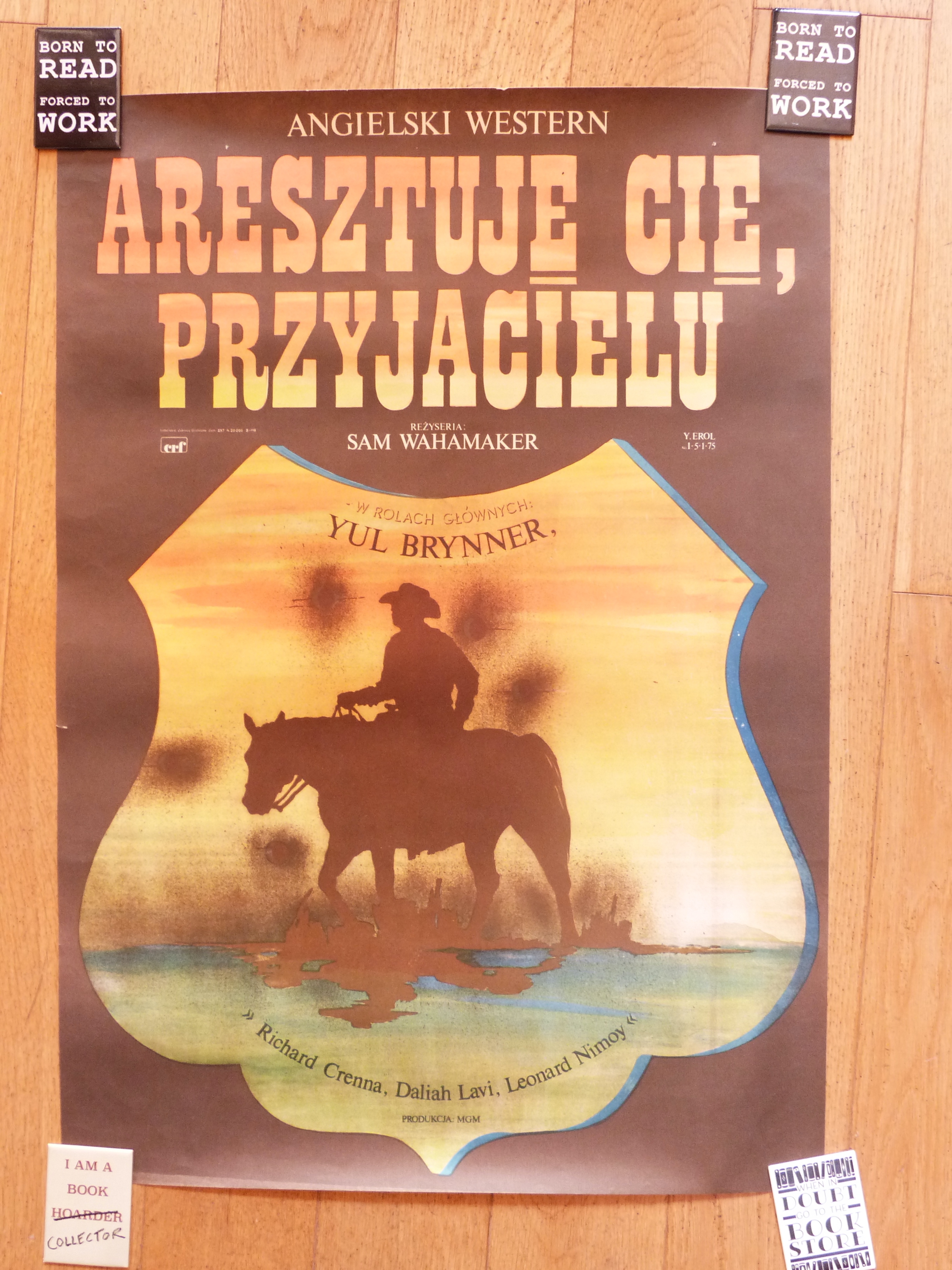 Affiche de cinéma polonaise : Aresztuje cie, przyjacielu 