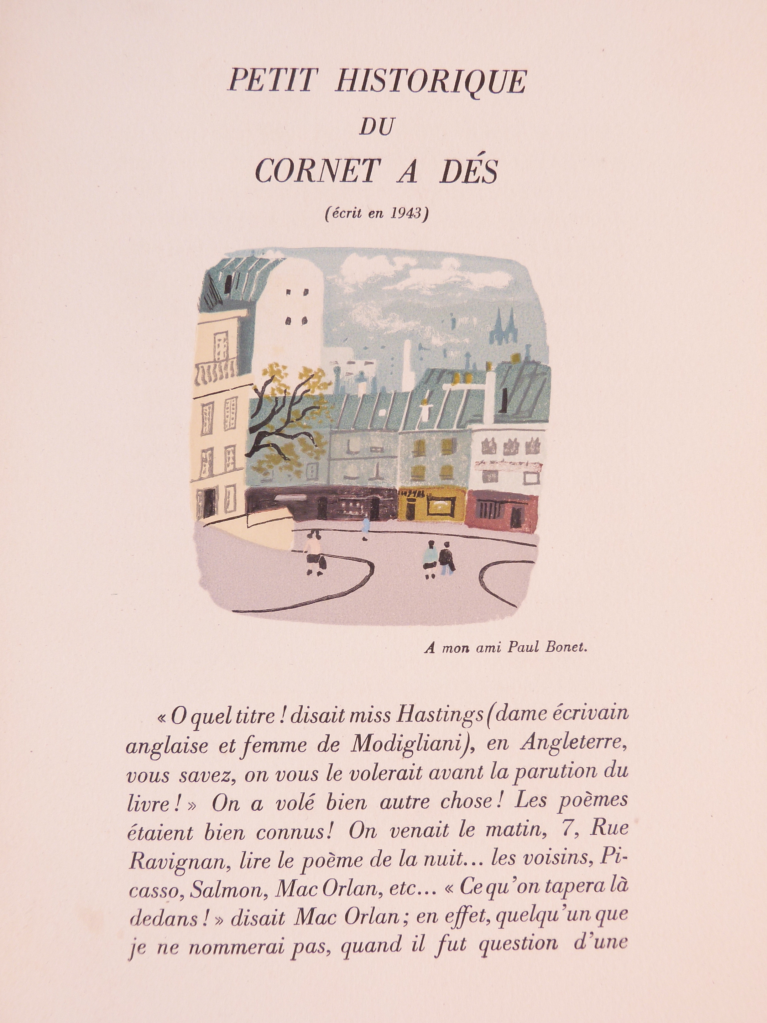 Le Cornet à dés