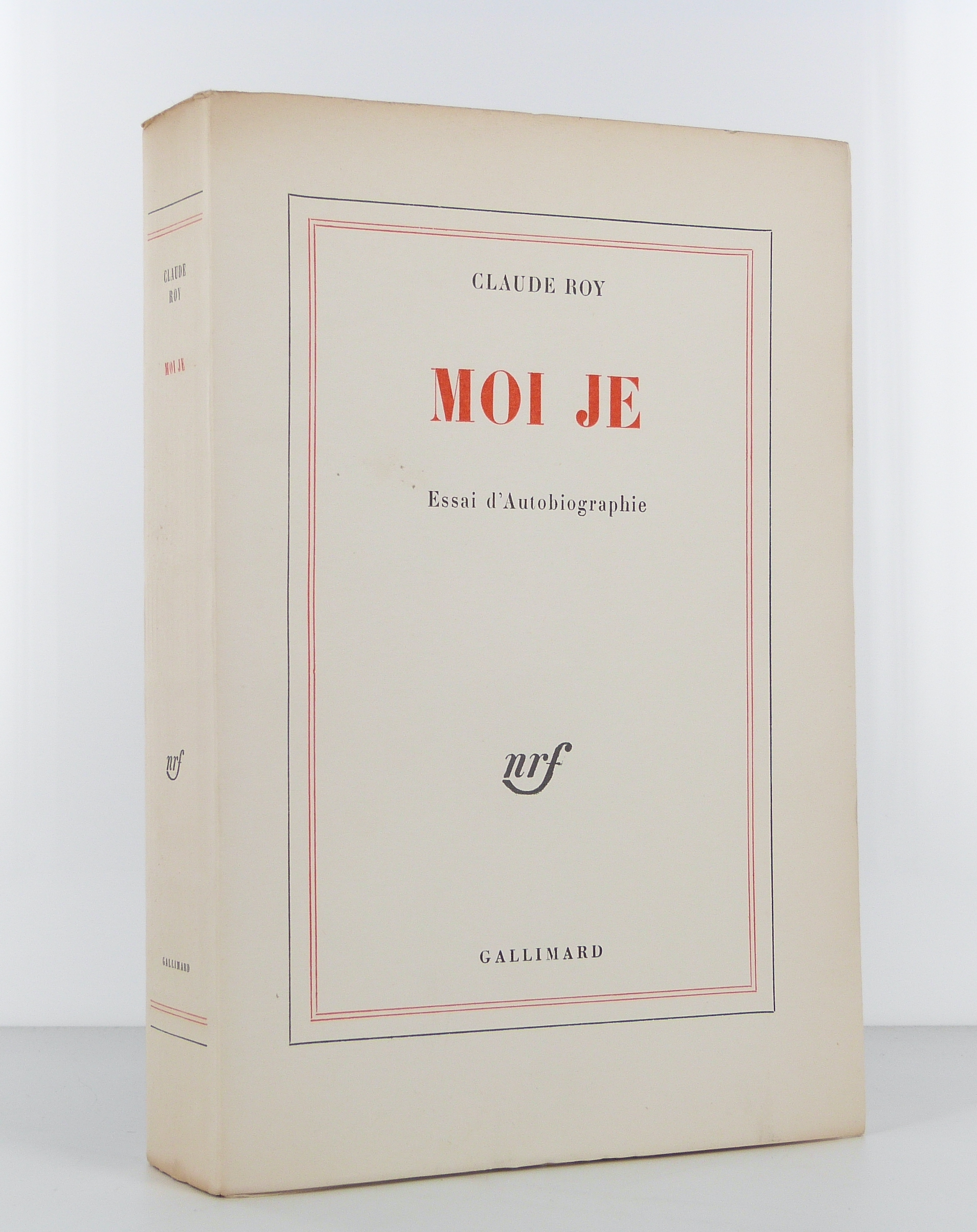 Moi je, essai d'autobiographie