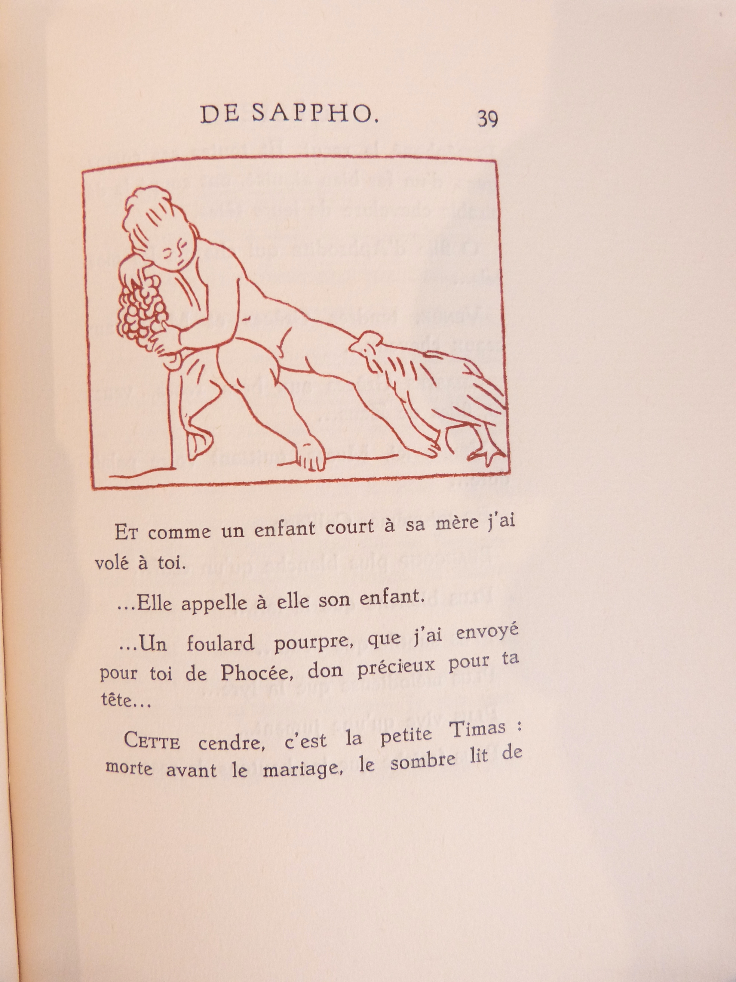 Les Poésies de Sappho de Lesbos décorées par Jean Chièze.