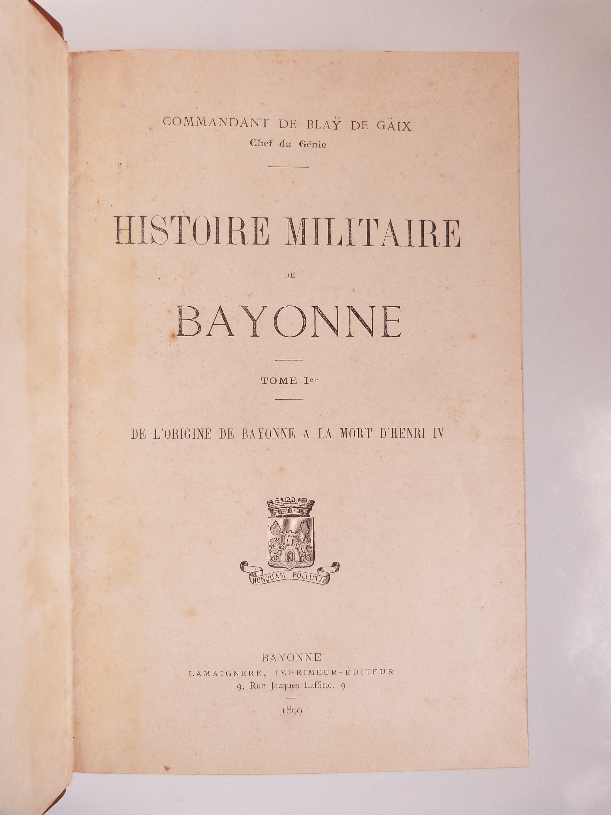 Histoire militaire de Bayonne