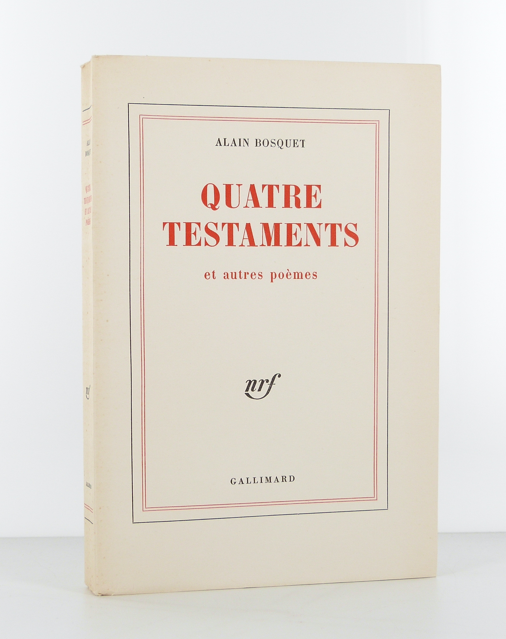 Quatre testaments et autres poèmes