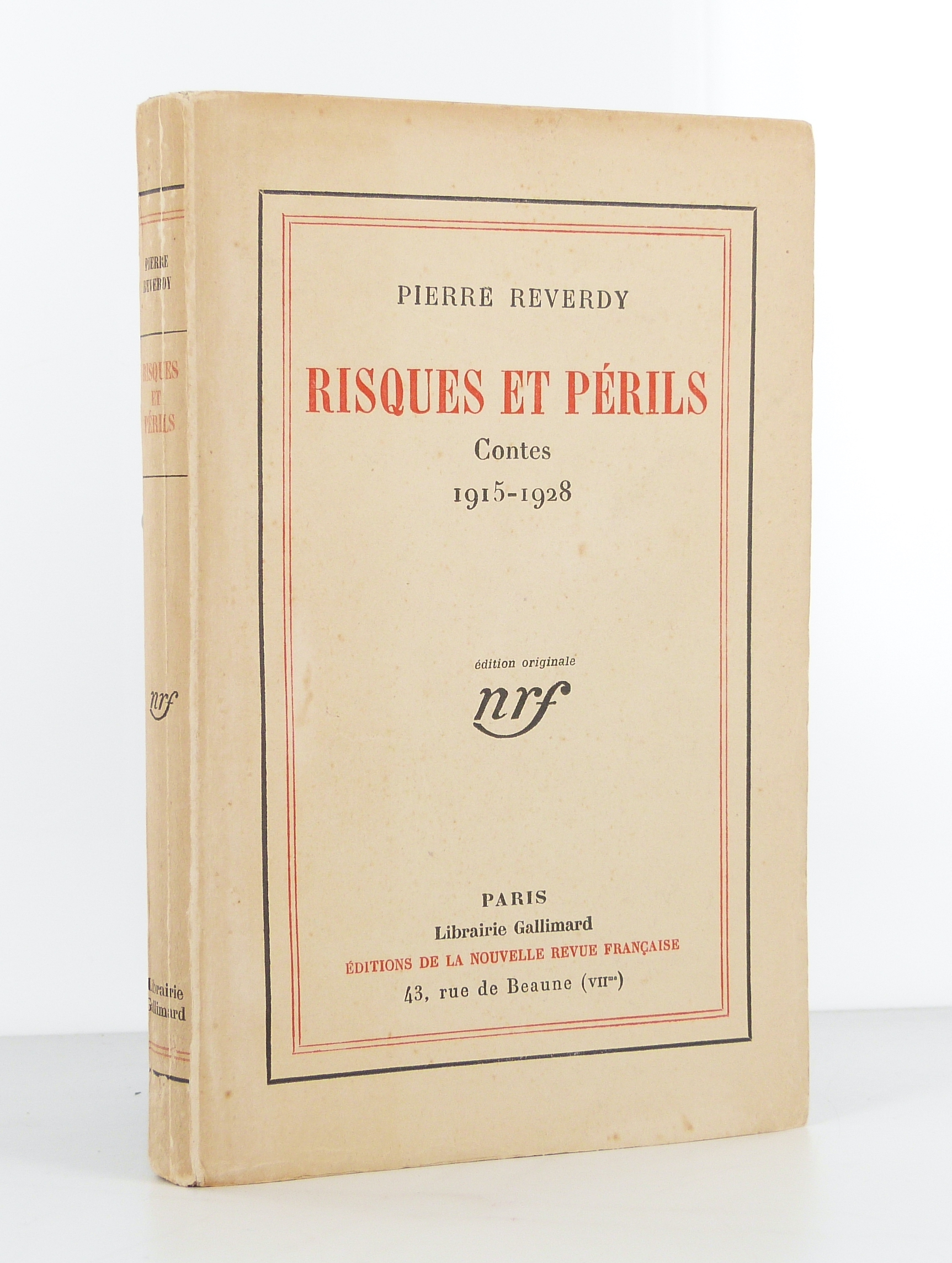 Risques et périls. Contes 1915-1928.