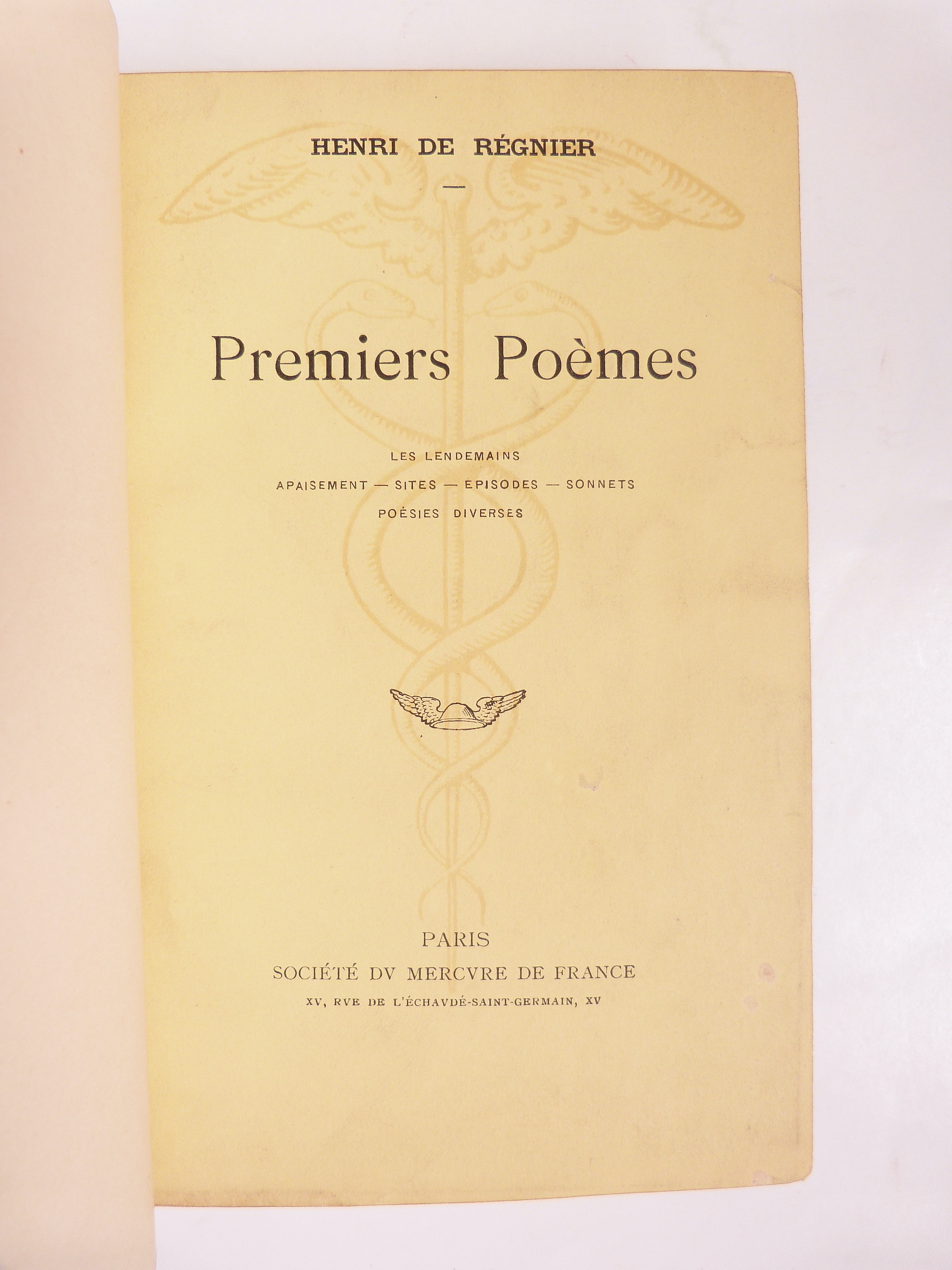 Premiers poèmes