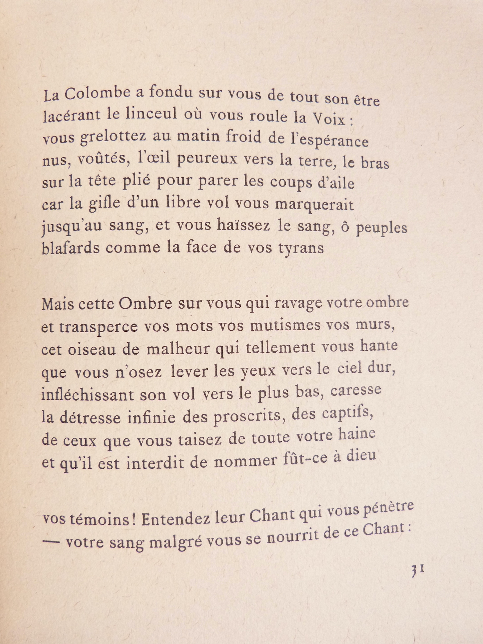La Colombe. Avant-propos de Pierre Jean Jouve.