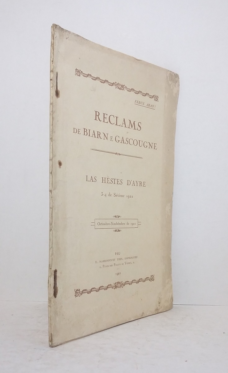 Reclams de Biarn e Gascougne - Las Hèstes (3-4 de Setéme 1922)