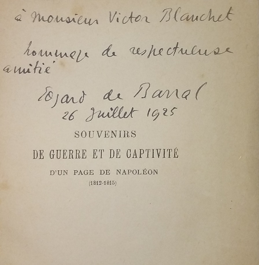 Souvenirs de guerre et de captivité d'un page de Napoléon (1812-1815)