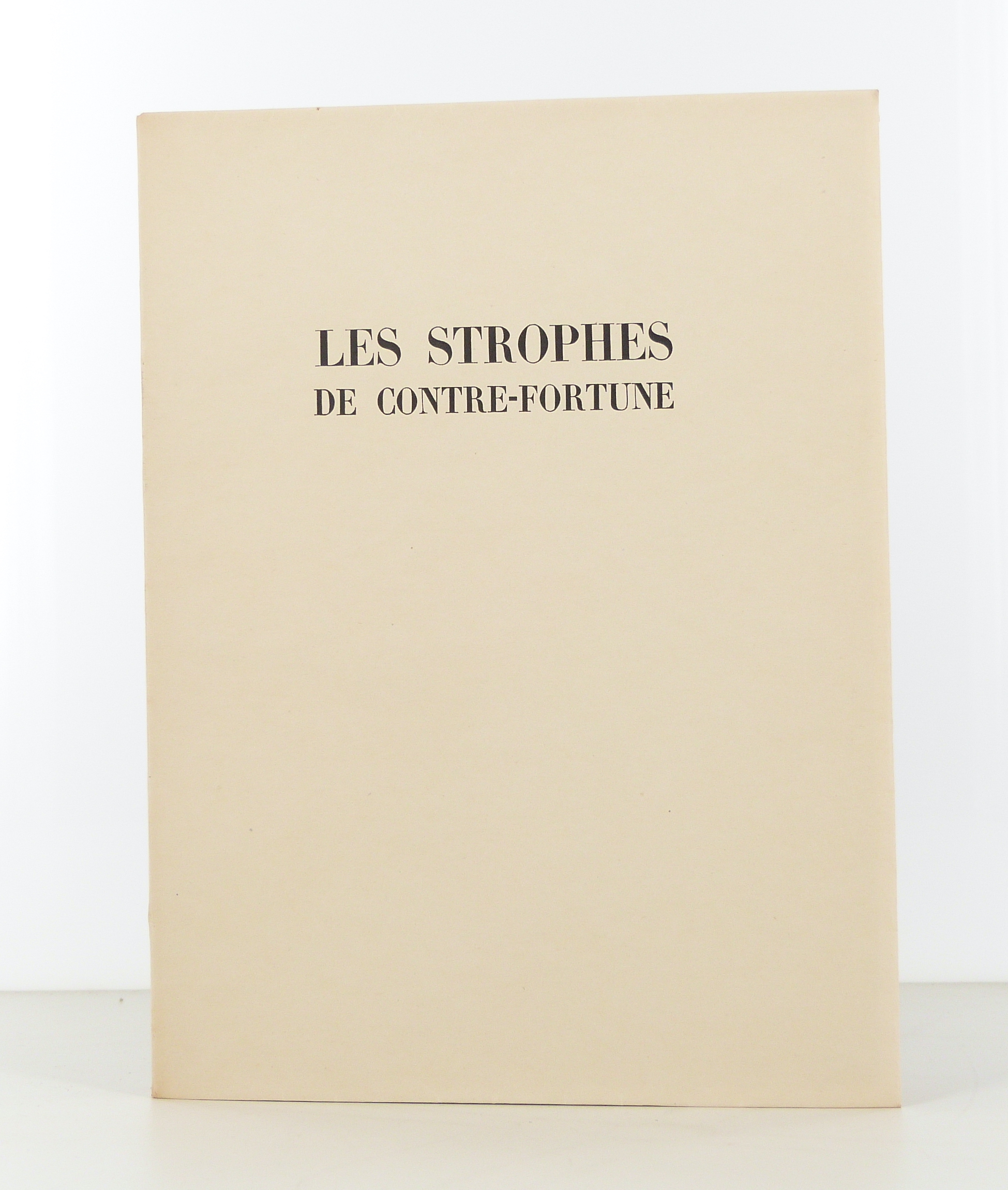 Les Strophes de contre-fortune