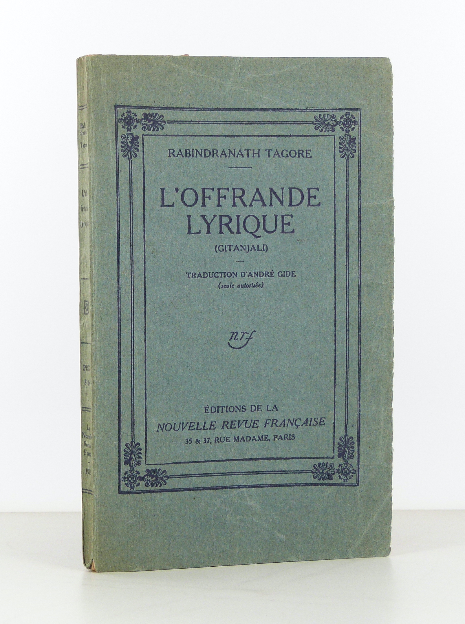 L'offrande lyrique. Traduction d'André Gide.