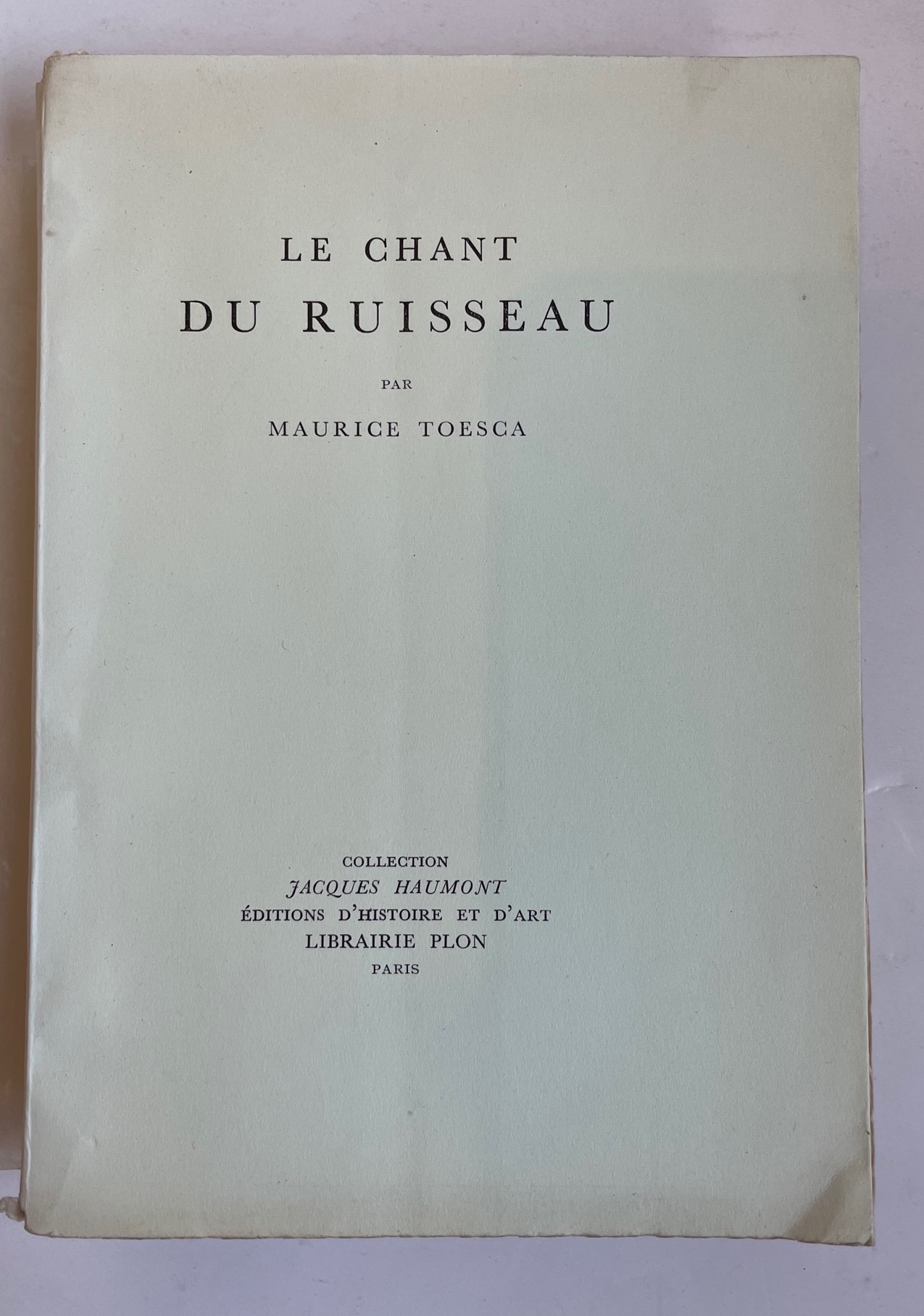 Le chant du ruisseau